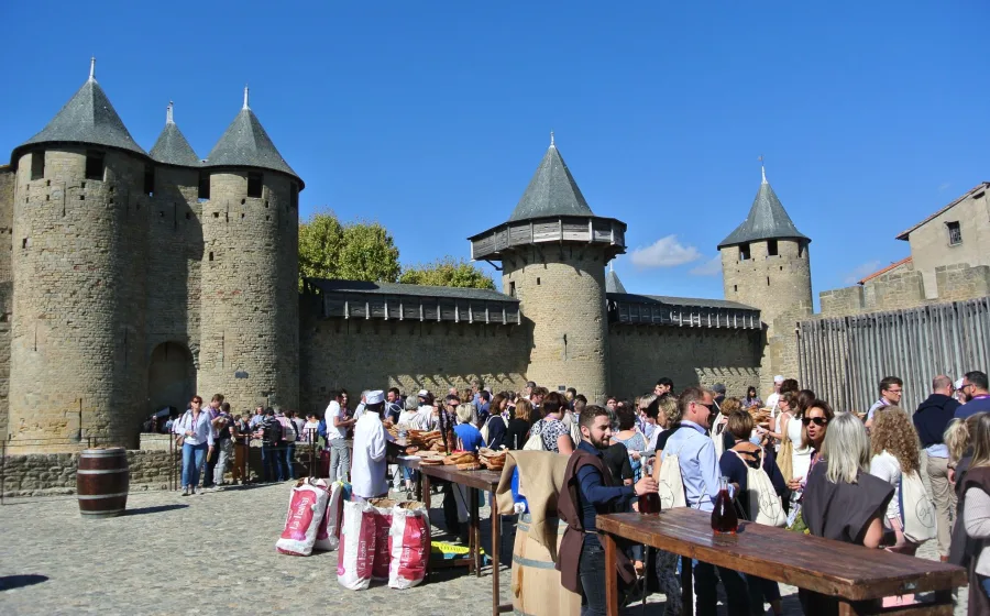 Château et remparts de la Cité de Carcassonne © Laurent Gueneau - Centre des monuments nationaux